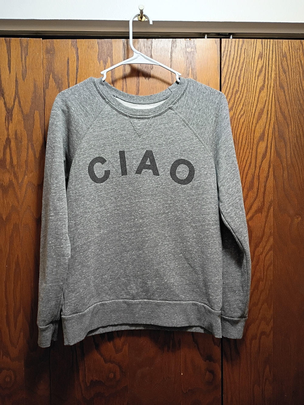Sol Angeles Gray 'CIAO' Crew Sweatshirt